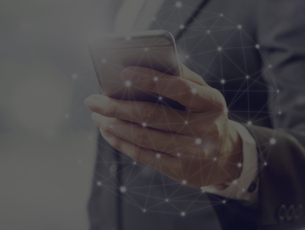 man holding cellphone